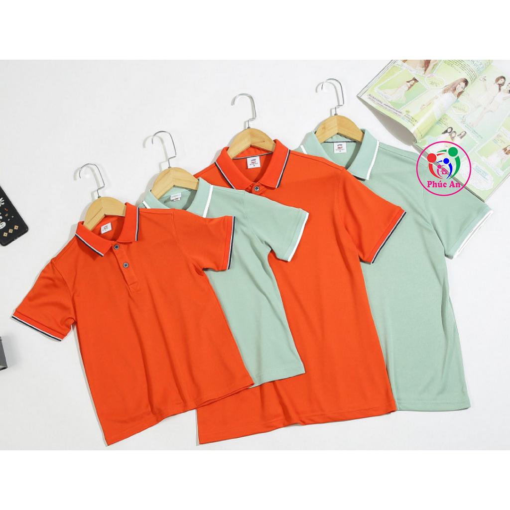 Đồng phục Áo POLO Nam Nữ Gia Đình 3 4 5 Người Có Cổ Chất Poly Thái 4 Chiều Đủ Size Cho Các Thành Viên Từ 8kg-> 100kg