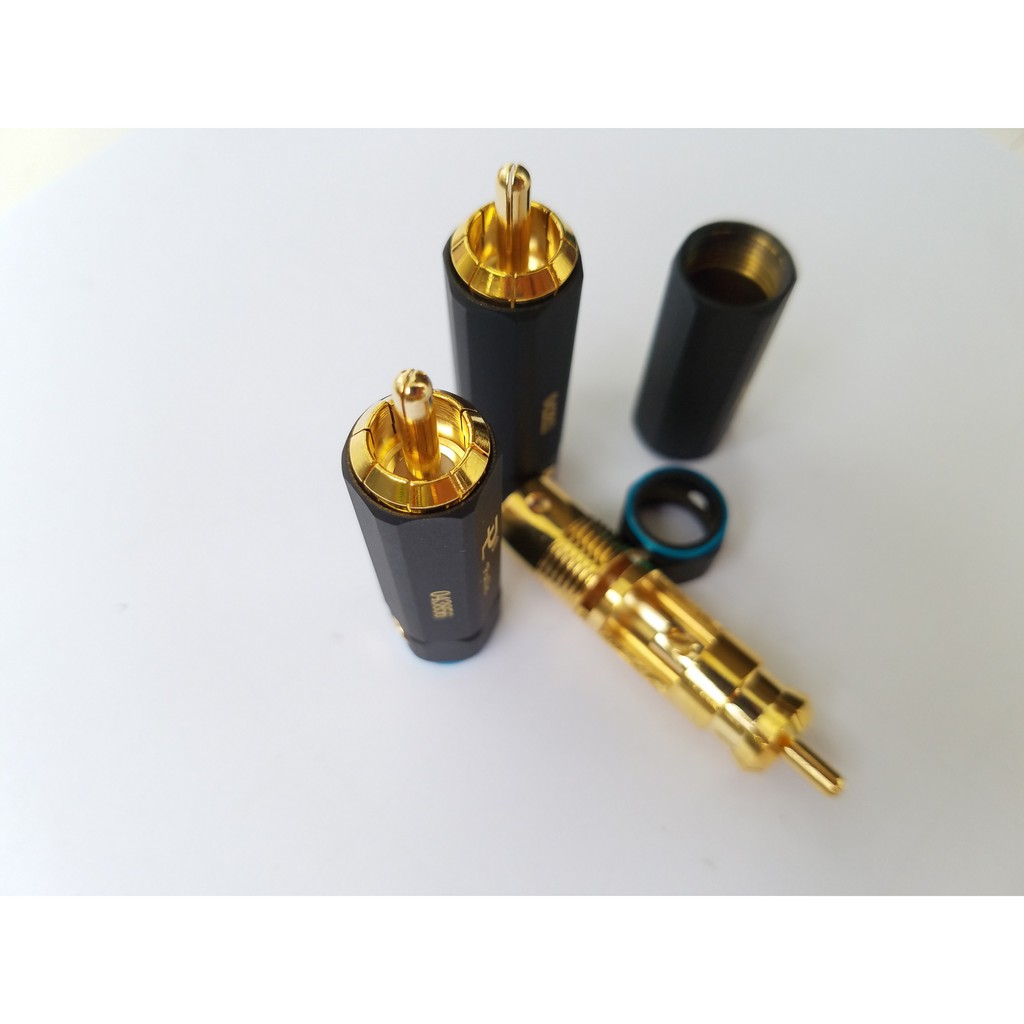 Jack av hoa sen PALIC khoá mạ va`ng  đơn giá 1 chiếc - Rắc AV Palic - rắc av hoa sen