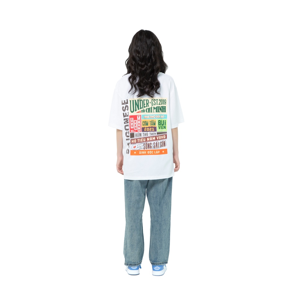 Áo thun UNDER Sài Gòn (Trắng) - Saigonese Tee/ White - UTS006