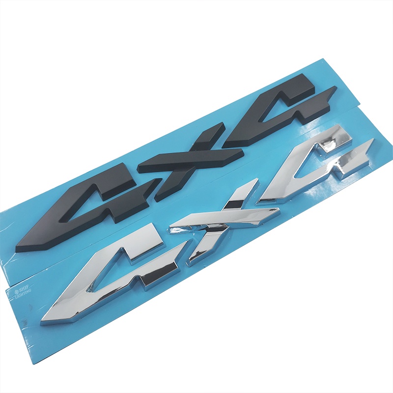 1 Miếng Dán Trang Trí Cốp Sau Xe JEEP DODGE FORD 4X4 4 X 4 Chất Liệu ABS