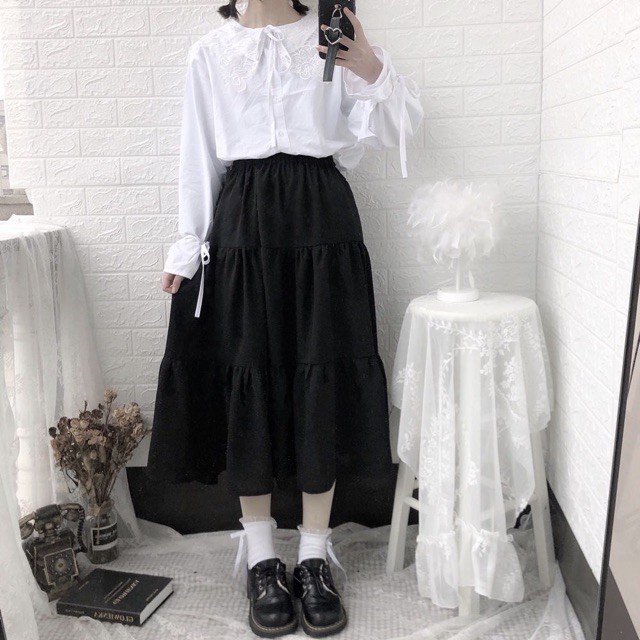 Chân váy vintage 3 tầng - ảnh thật cuối shop chụp | BigBuy360 - bigbuy360.vn