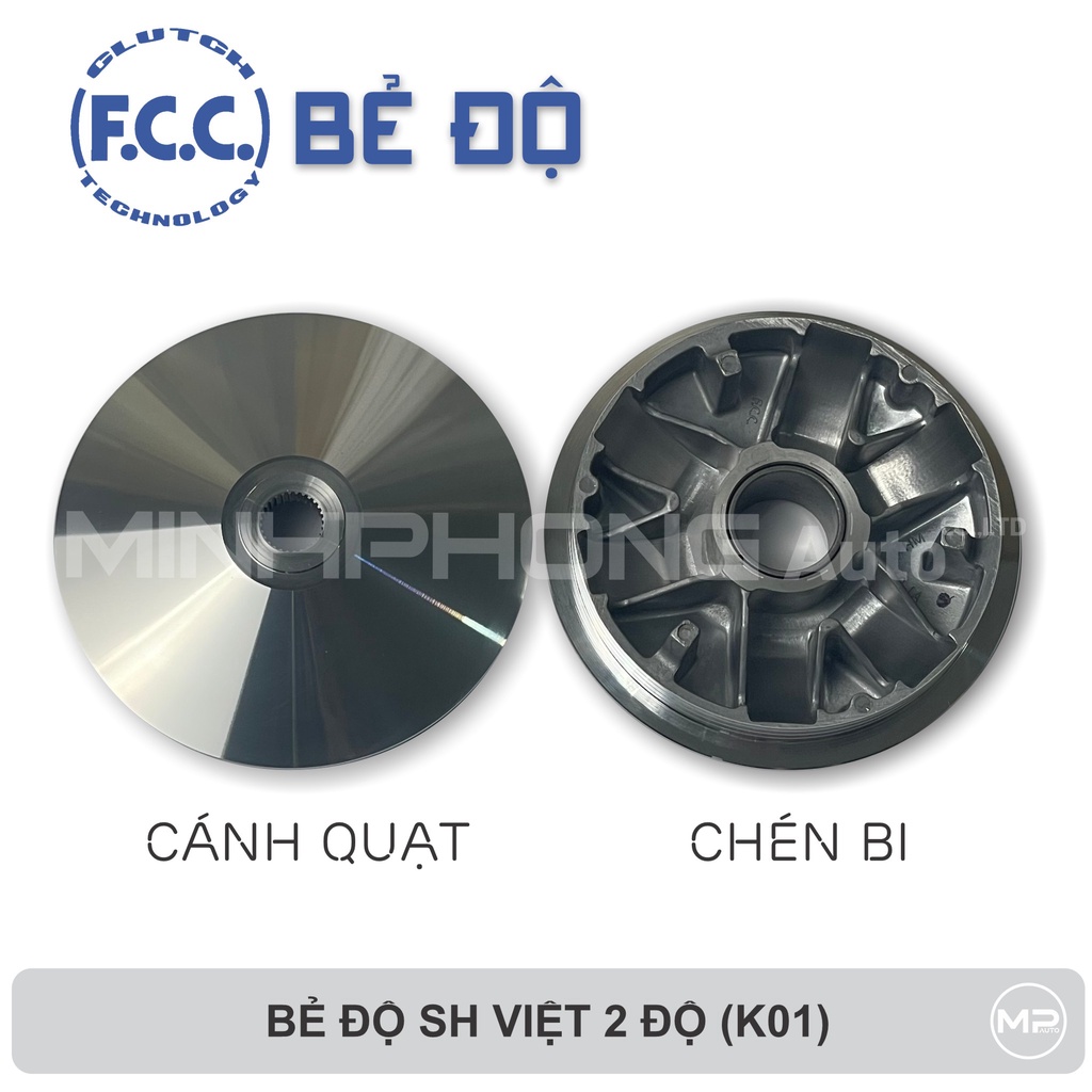 Bộ chén bi cánh quạt nồi trước bẻ độ SH Việt 2 độ