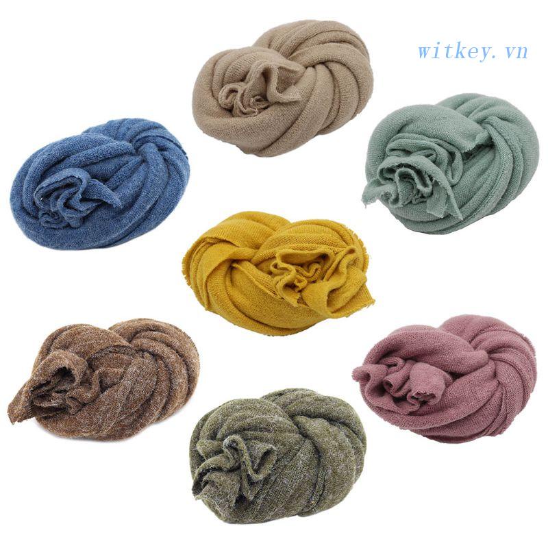 Khăn Quấn Em Bé Chất Liệu Cotton Hữu Cơ Mềm Mại Co Giãn Dùng Làm Đạo Cụ Chụp Ảnh
