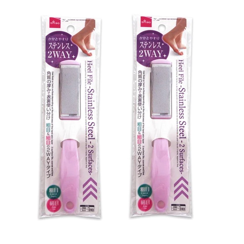 Daiso Cây Chà Gót Chân Heel File Stainless Steel 2 Surfaces
