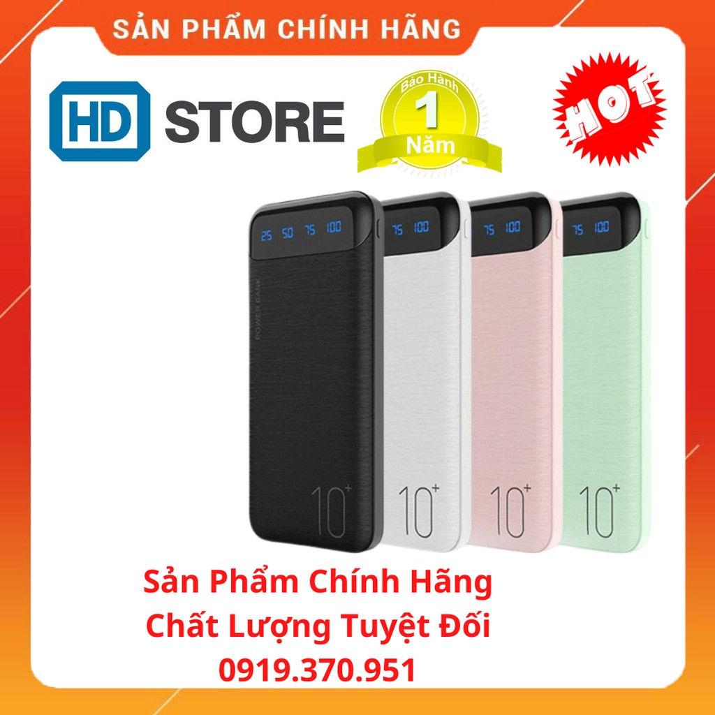 Sạc dự phòng⚡️CHÍNH HÃNG⚡️WK WP-161 10000mAh chính hãng