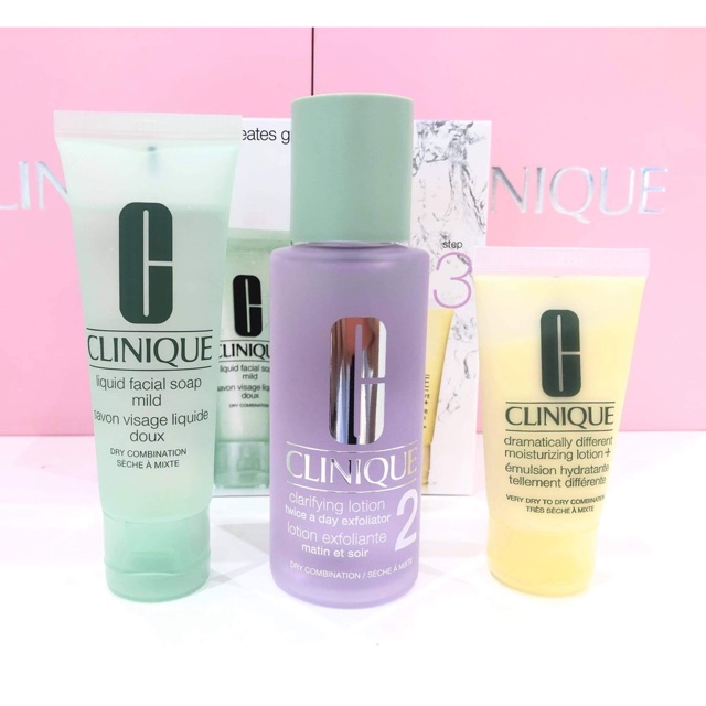 ☘️Sét mini Clinique☘️ FREE SHIP☘️ Sét 3 bước dưỡng da Clinique☘️ Sữa rửa mặt-Toner- Dưỡng Ẩm