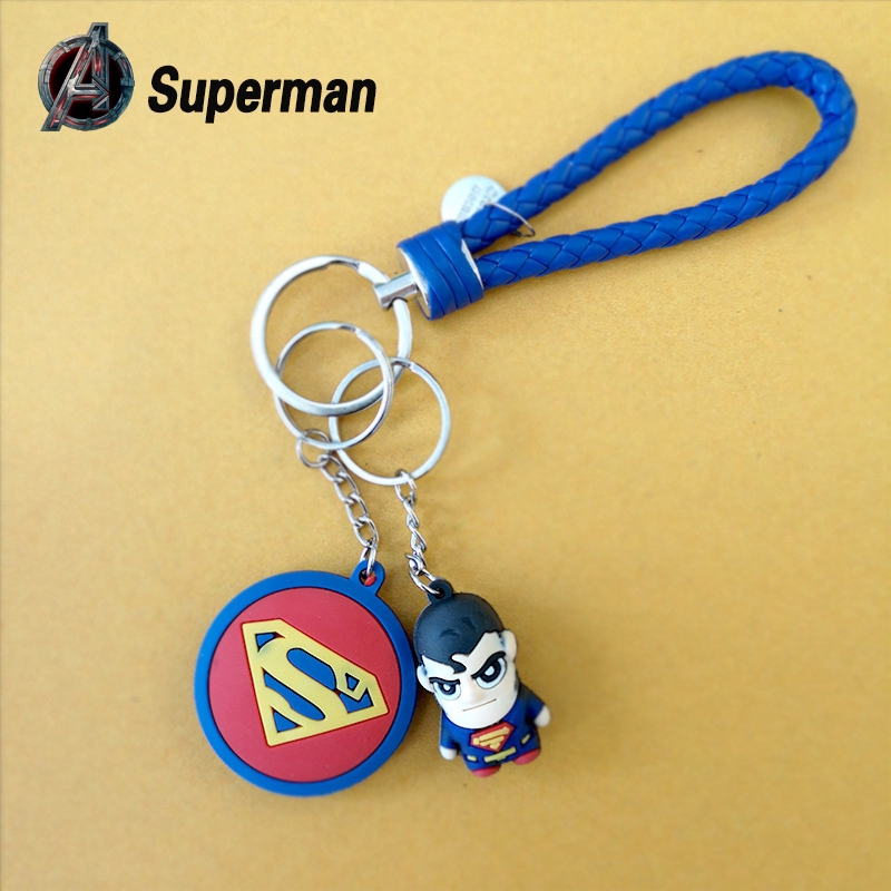 Móc khóa 2 mặt hình siêu anh hùng trong Avengers bằng silicone