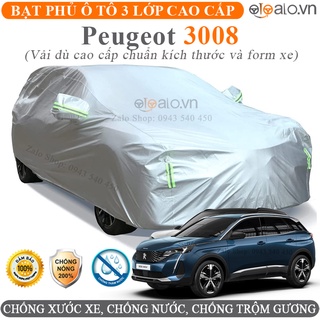 Bạt trùm che phủ dành cho xe Peugeot 3008 vải dù oxford 3 lớp cao cấp - OTOALO