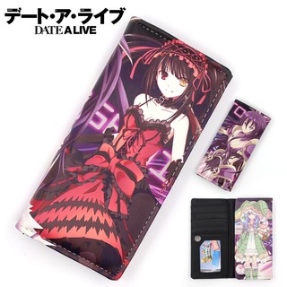 Ví hình nhân vật Date A Live Cosplay Cartoon PU Purse Three Folding Anime Long Wallet