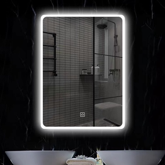 Gương đèn LED cảm ứng hình chữ nhật kích thước 60x80cm