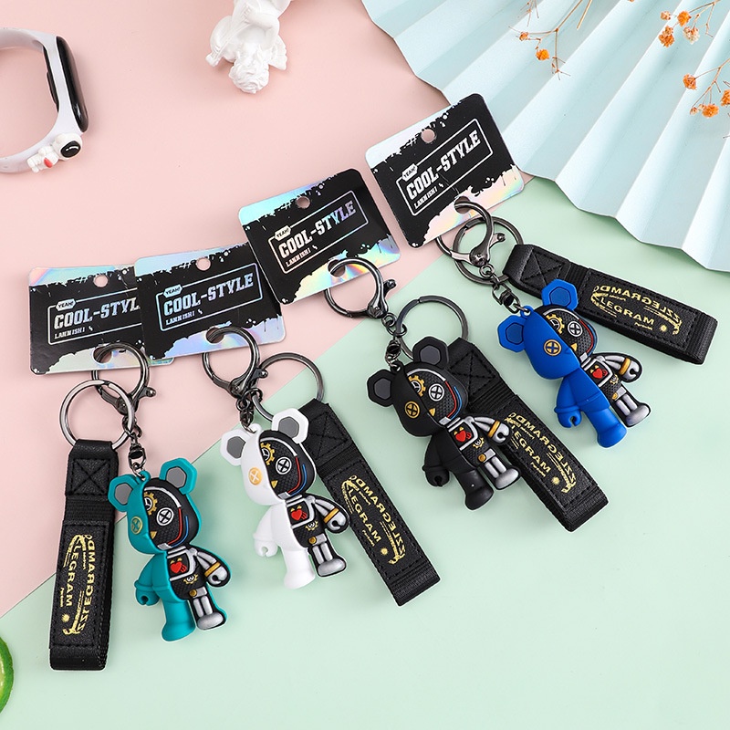 móc khoá đa năng hình gấu cao cấp  bear dễ thương móc treo chìa khoá ， bear họa anime trang trí phụ kiện túi xách ba lô  lưu niệm làm quà