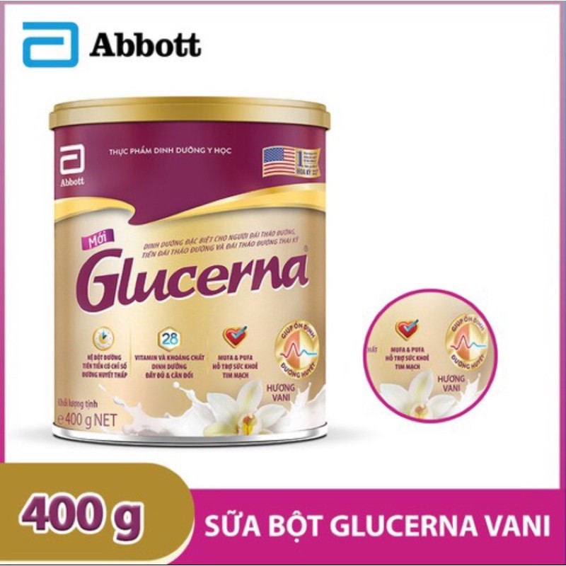 Glucerna Vani 400g ( Sữa tiểu đường )