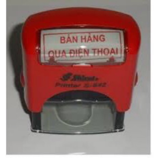 Con dấu liền mực “BÁN HÀNG QUA ĐIỆN THOẠI”  (Màu đỏ)