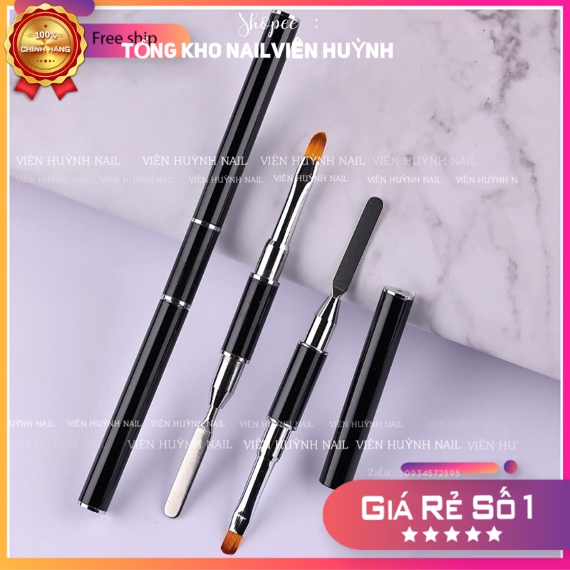 Cọ bản đắp gel 2 đầu loại xịn