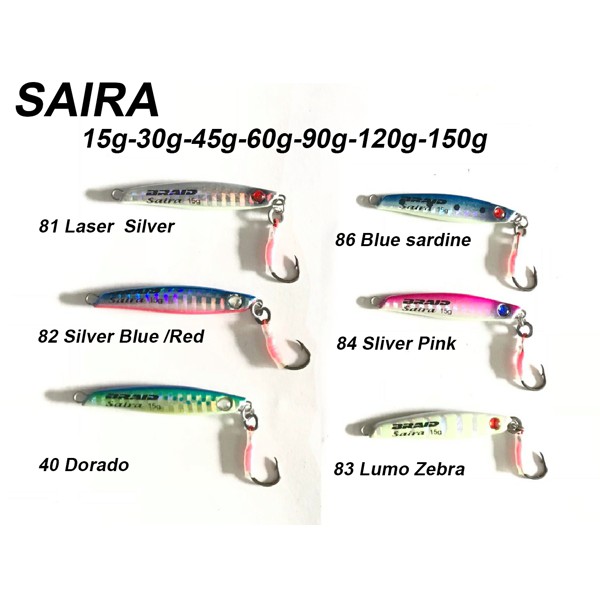 MỒI MICRO-JIG CÂU CÁ SAIRA 30G
