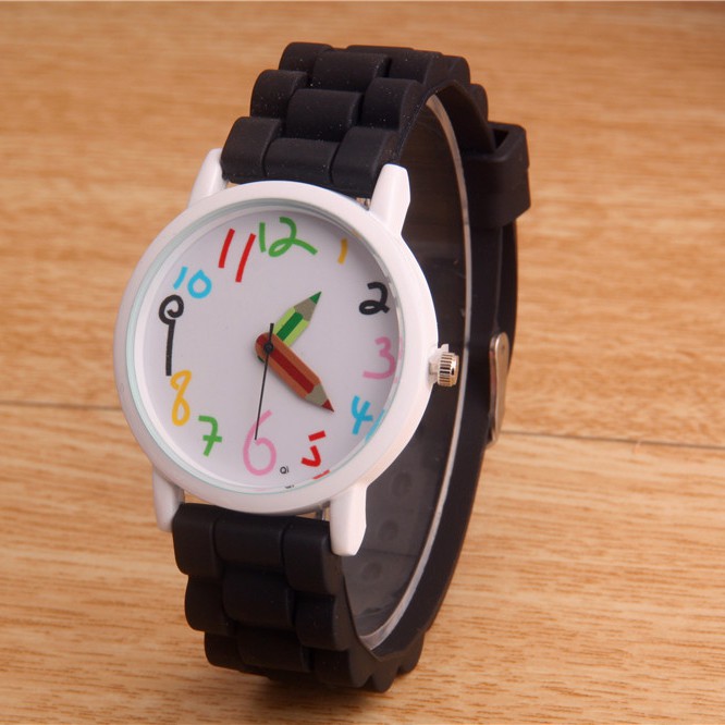 Đồng hồ thời trang nữ AKM03 mặt số dể dàng xem giờ, dây silicon mềm đeo êm tay, phù hợp độ tuổi 6 - 20 | BigBuy360 - bigbuy360.vn