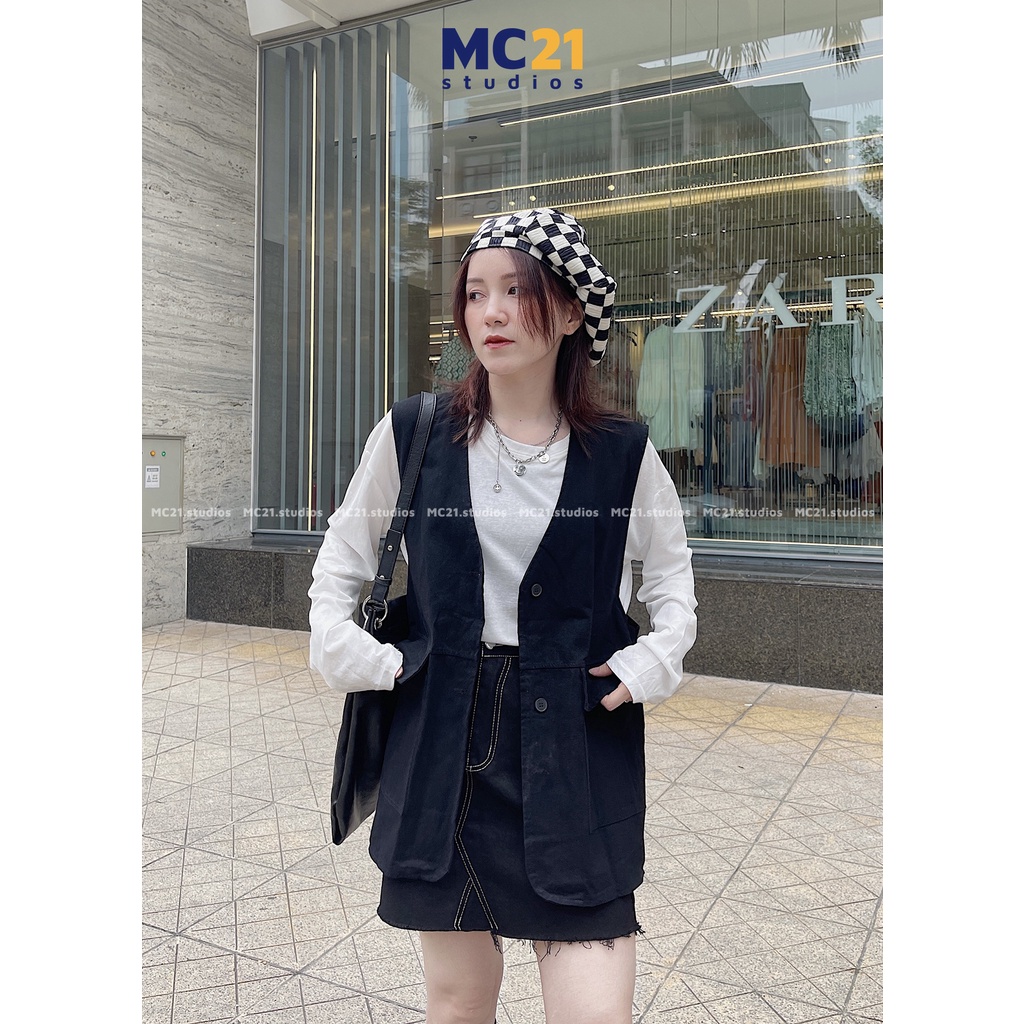 Áo gile kaki MINION CLOTHING oversize Unisex form rộng nam nữ Ulzzang Streetwear Hàn Quốc vải mềm A3201