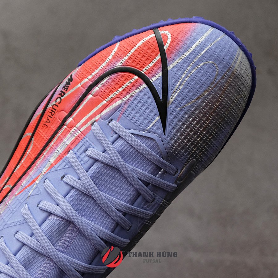 GIÀY ĐÁ BÓNG CHÍNH HÃNG NIKE MERCURIAL SUPERFLY 8 KM ACADEMY TF - DB2868-506 - TÍM / ĐEN