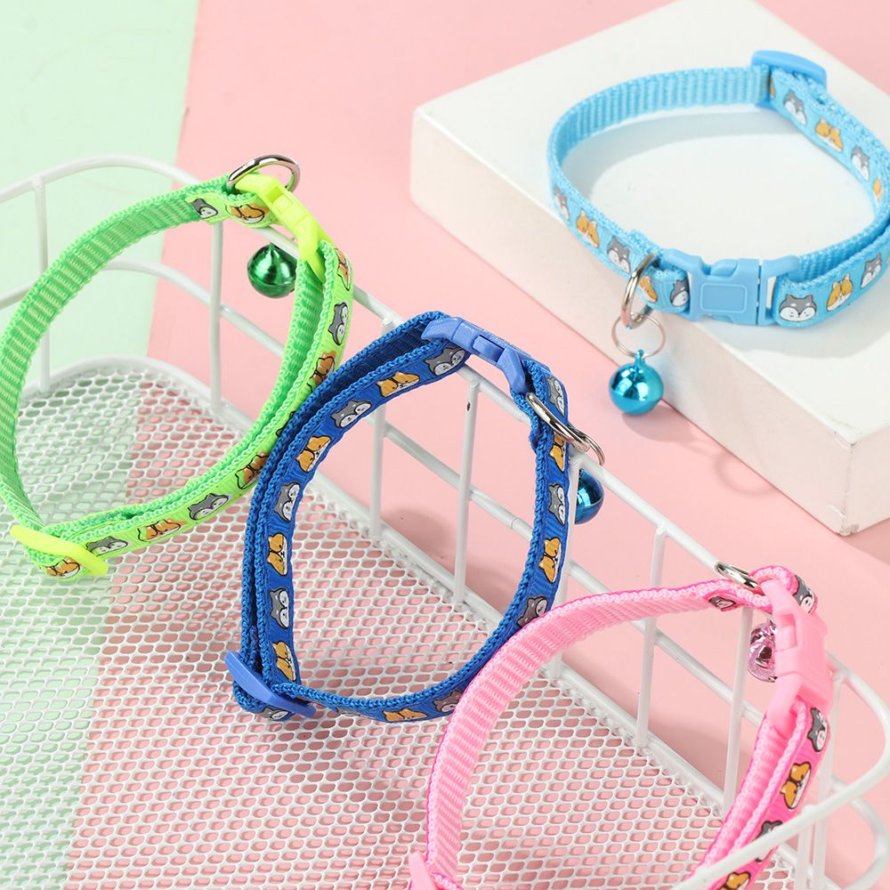 Vòng Cổ Thú Cưng Có Chuông Dễ Thương An Toàn Nhiều Màu Sắc