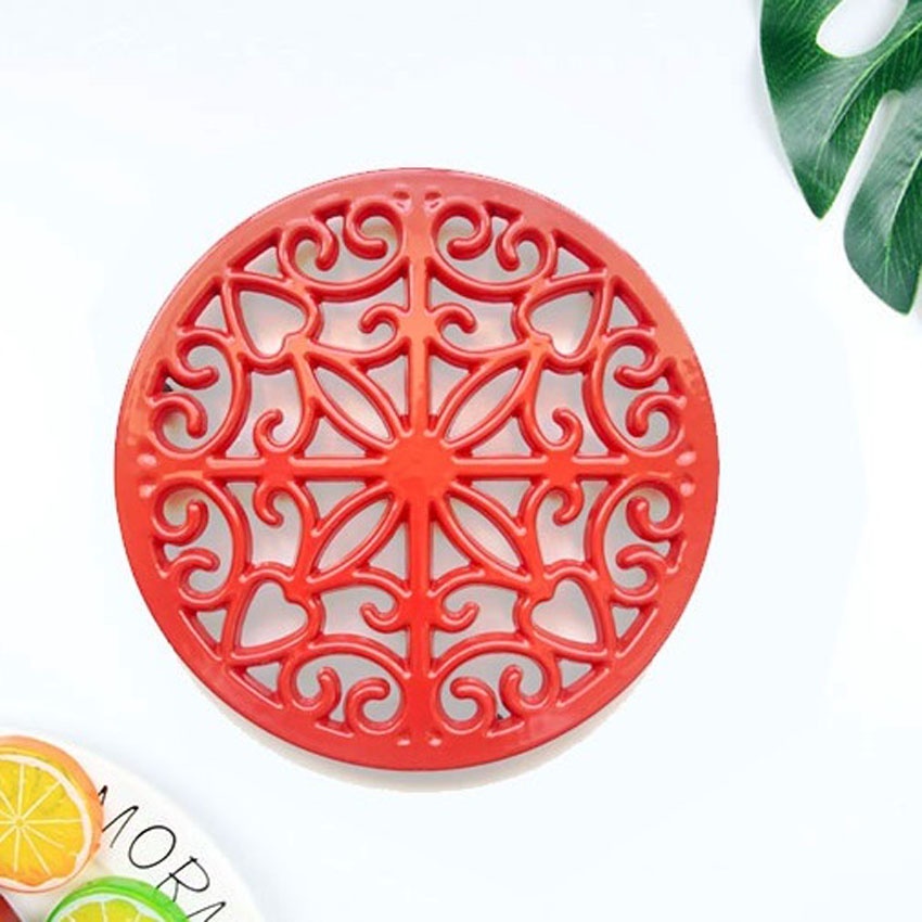 Đế lót bằng gang đúc chuyên dùng lót nồi gang tráng men Le creuset đường kính 20cm chất liệu gang đúc bền đẹp