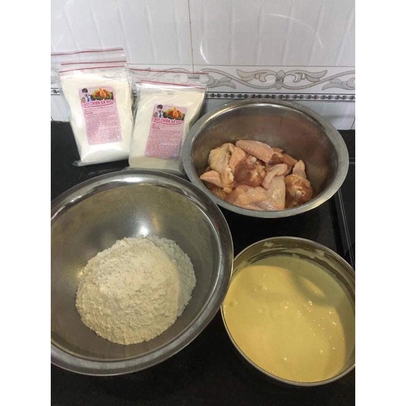 Bột Chiên Gà Giòn Kfc 350gram Làm Được 1Kg Thịt Gà