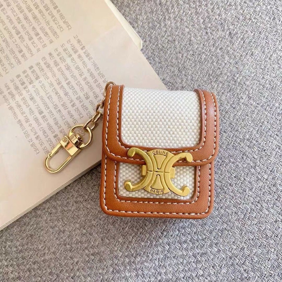 Vỏ bảo vệ hộp sạc tai nghe airpods 1 2 pro 3 pro bluetooth không dây hình túi xách