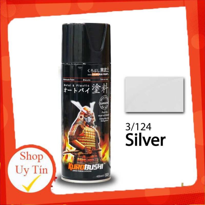 SƠN SAMURAI KUROBUSHI  MÀU BẠC TIÊU CHUẨN (124)
