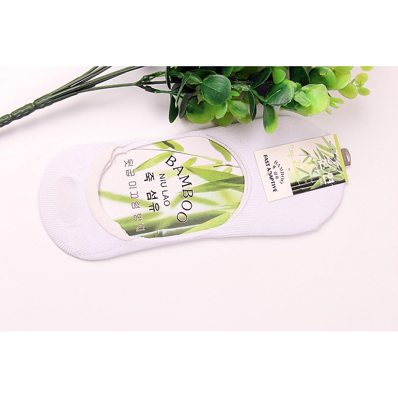 Set 5 Vớ Lười Bambo khử mùi Chống Tụt Gót Hàn Quốc