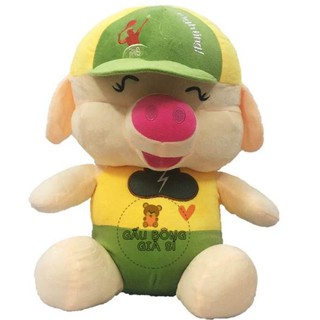 GẤU BÔNG CHÚ HEO ĐỘI NÓN DỄ THƯƠNG (55cm)