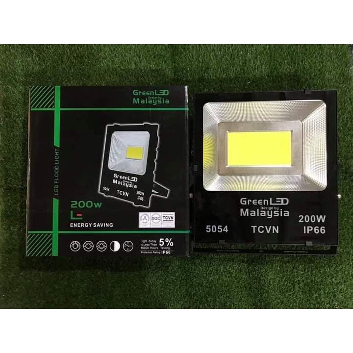 Đèn Led Pha COB Green Led Malaysia IP66 20W 30W 50W 100W 150W 200W 6500k (LOẠi TỐT)