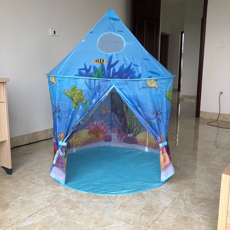 Lều công chúa elsa chính hãng cực đẹp, kích thước 105×140 cm (mã LC19)