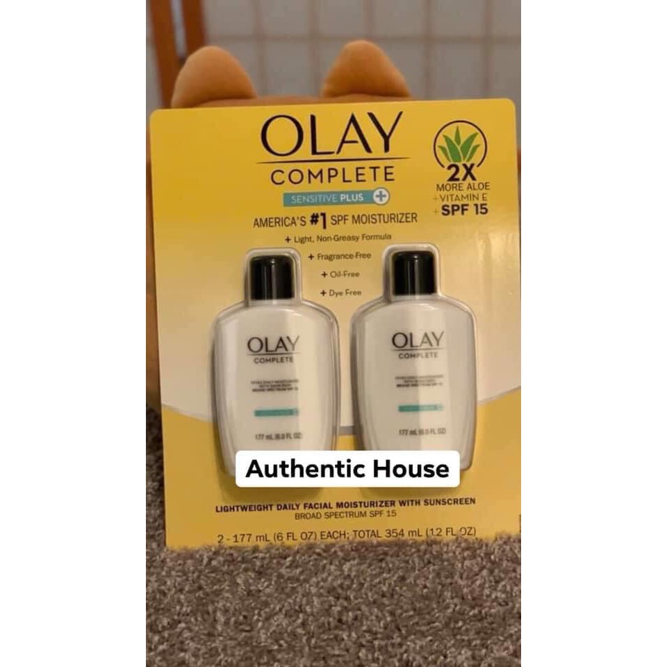 🌸OLAY COMPLETE all day moisturizer with sunscreen broad spectrum spf 15 sensitive