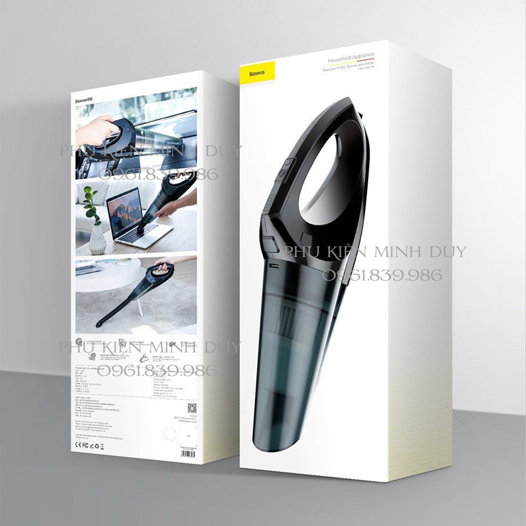 Máy hút bụi cầm tay dùng trong xe hơi Baseus Shark One H-505 Car Vacuum Cleaner (4000 Pa / 65W, Wireless)