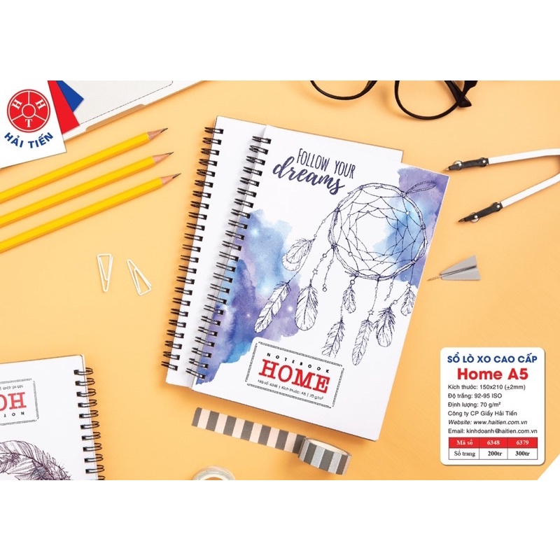 Sổ lòxo a6-200 Tr Hải tiến