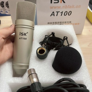 MICRO THU ÂM ISK AT100 HÁT KARAOKE, HÁT LIVE STREAM ĐẦY HẤP DẪN  ( BH 6 Tháng)