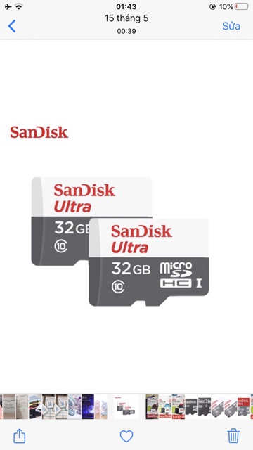 Thẻ nhớ sandisk 4G/8G/16GB/32GB/64G tốc độ cao chuyện dụng cho Điện thoại, Camera IP, loa đài, laptop 80MB/S | BigBuy360 - bigbuy360.vn