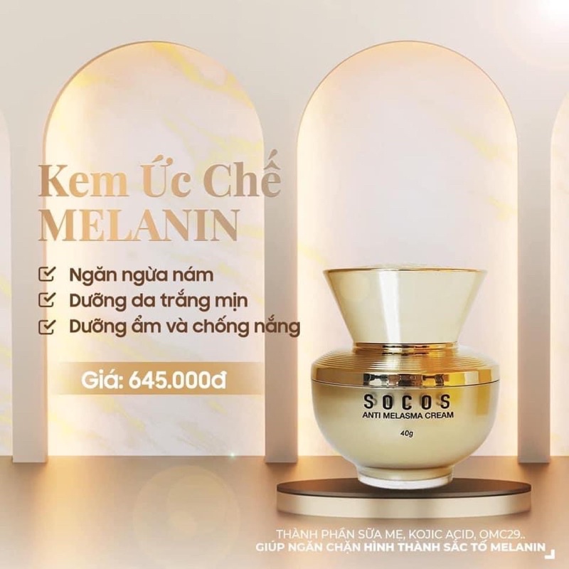 Kem ức chế Melanin SOCOS Anti Melasma Cream 40g