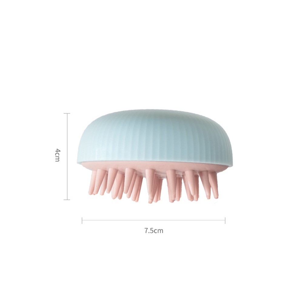 [Hàng mới về] Bàn chải gội đầu bằng silicon mềm massage da đầu tiện dụng