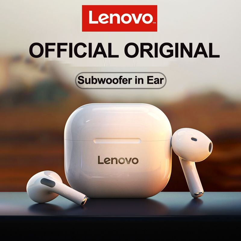 Tai Nghe Bluetooth 5.0 Không Dây Lenovo LP40 TWS Khử Ồn Điều Khiển Cảm Ứng