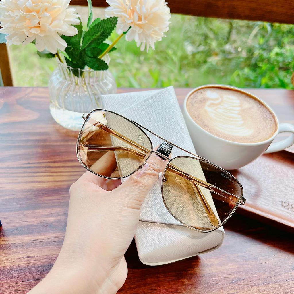 Kính mát nữ Michael Kors 0MK1096 Gold/Silver tráng gương fullbox