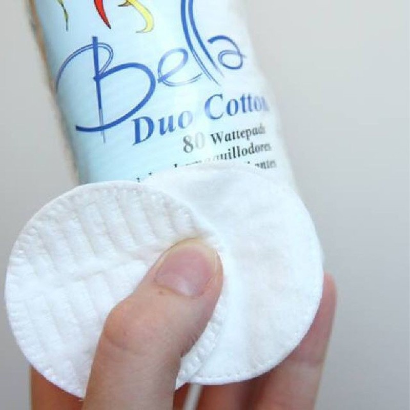 Bông Tẩy Trang Bella Cotton Premium Hà Lan Không Xơ (120 miếng) - Khongcoson