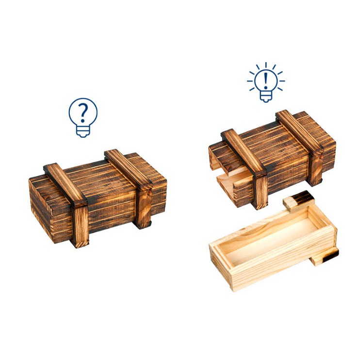 Giải đố gỗ Wood puzzle Hộp gỗ bí mật
