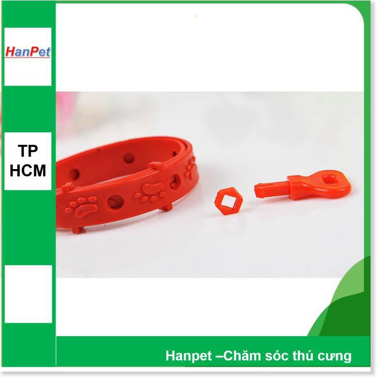 Hanpet.GV- Vòng chống rận - 19k chống ve bọ chét hiệu quả 4 tháng cho chó mèo thú cưng vòng đeo cổ chống ve rận
