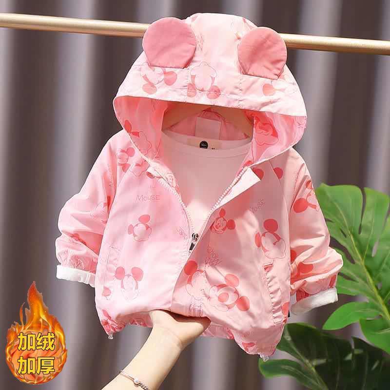 Áo Khoác Có Mũ Trùm Tay Dài Thiết Kế Năng Động Thời Trang Cho Trẻ Em