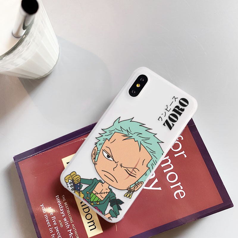 Ốp lưng iphone Zoro & Luffy TPU trơn dẻo mềm 5/5s/6/6plus/6s/6splus/7/7plus/8/8plus/x/xr/xs/11/12/pro/max/plus/promax