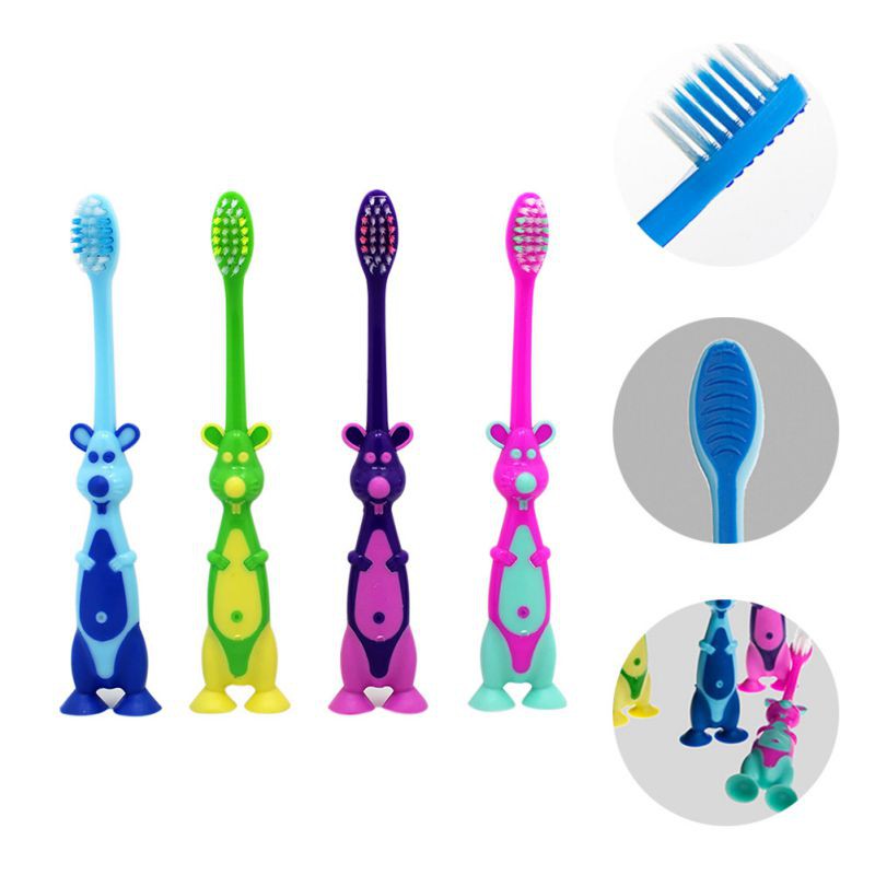 Baby Cartoon Animal Shape Soft Toothbrush Kids Dental Oral Care Brush Tool Toothbrushes