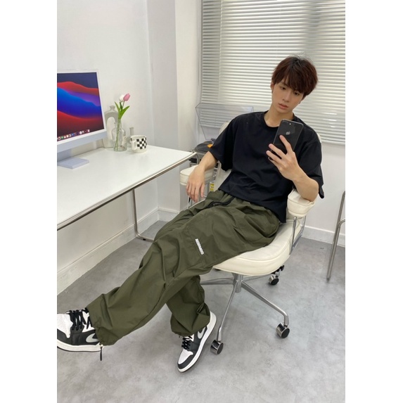 QUẦN DÙ FORM RỘNG - NYLON LOGO PANTS NORMOS