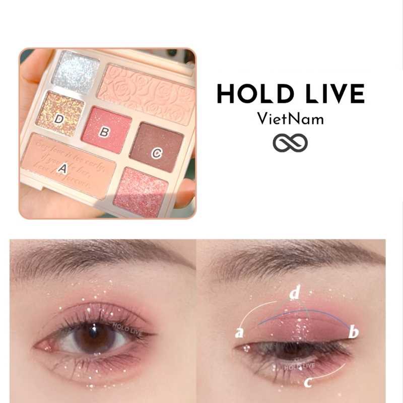 [Có sẵn] Bảng mắt 7 ô hoa cẩm tú cầu Hold Live Paris Garden màu siêu đẹp lâu trôi chống nước chống bay HL527 | BigBuy360 - bigbuy360.vn