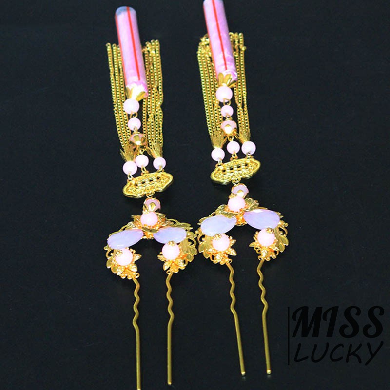 Phụ kiện tóc vàng kiểu dáng thời trang thanh tú cho cô dâu