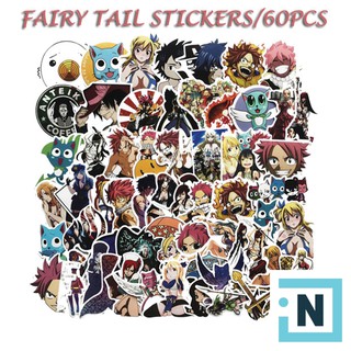 [Giá Sỉ Từ 2 Set] Set 60 Sticker Dán Fairy Tail PVC Chống Nước